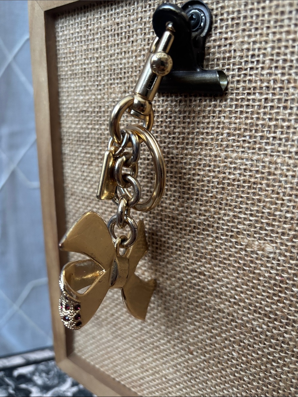 Coach Multi Stone Bow Keychain/Bag Charm—
Style F-74105 - Picture 9 of 12